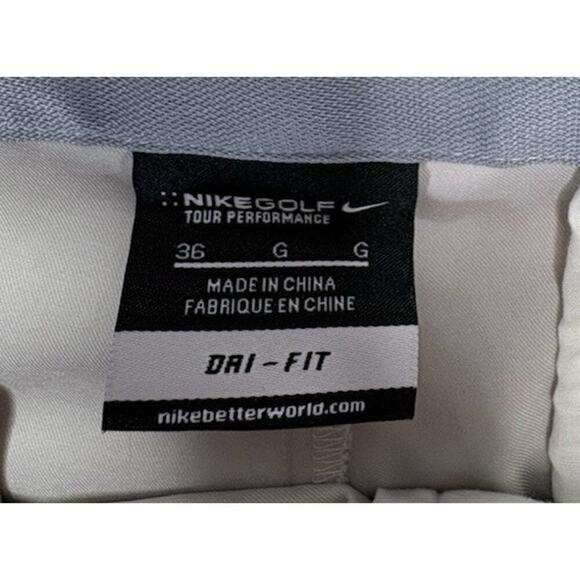 Nike Golf Tour Dry Fit-Men’s size 36-cream color-Pleated Front-Good Condition - Picture 6 of 10